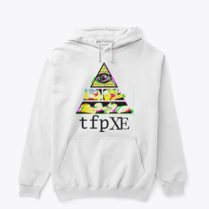 pyramid white hoodie